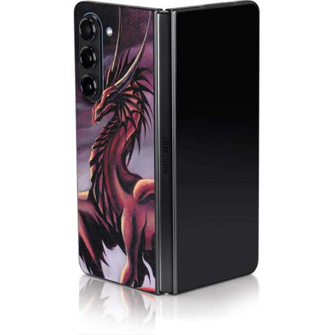 Ruth Thompson Red Dragon by Ruth Thompson Galaxy Z Fold5 5G Skin